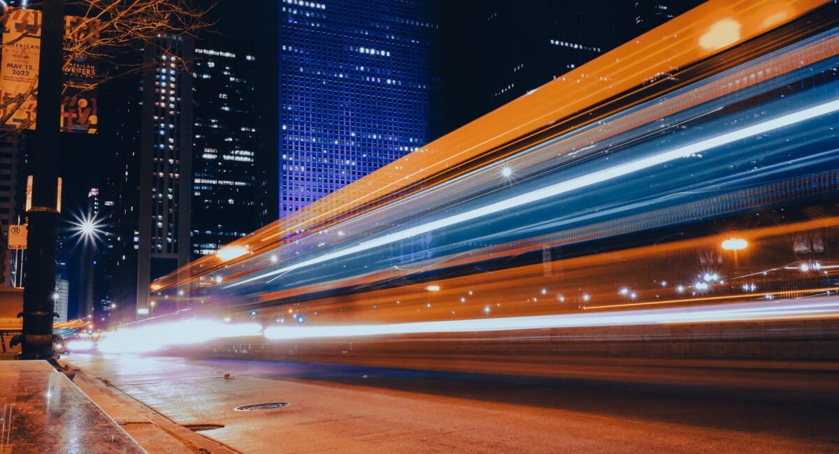 Background - time lapse - road in the night