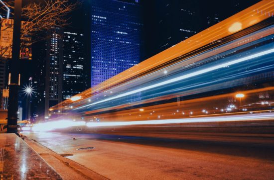 Background - time lapse - road in the night