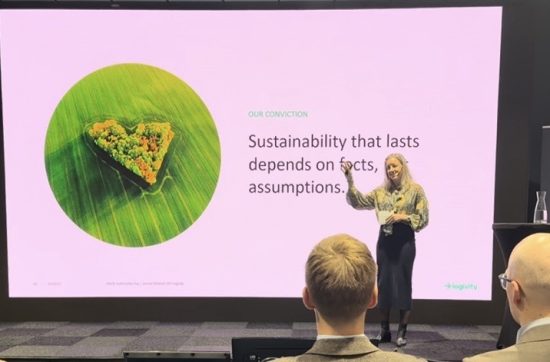 Jessica Öhrblad, Logivity CEO, presenting at MAQS Automotive Day 2025